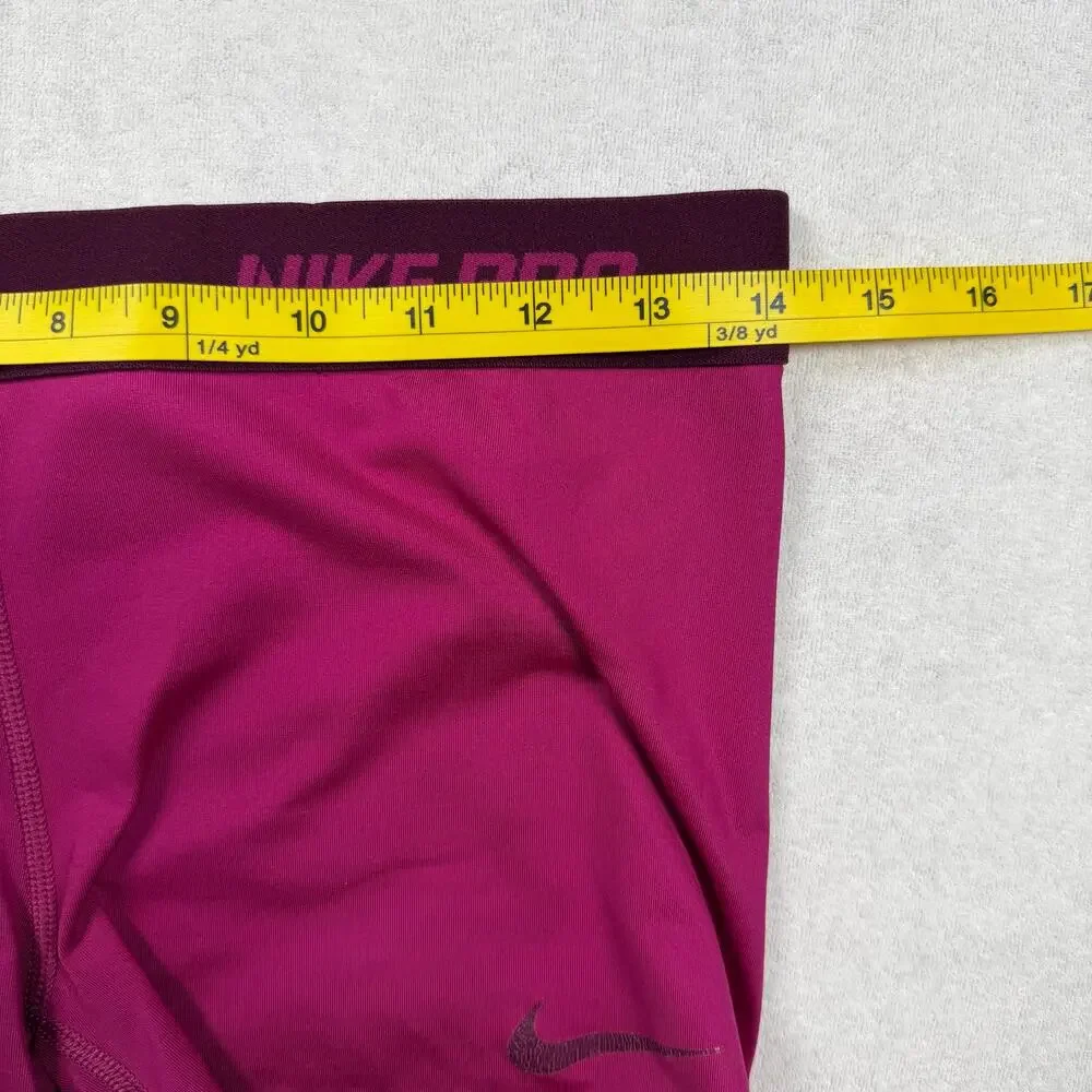 Nike Pro Women’s Compression Shorts Lot of 2 Size Large Pink Black Dri-FIT 3”
